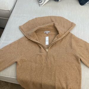 J. Crew Camel Cowl Neck Sweater